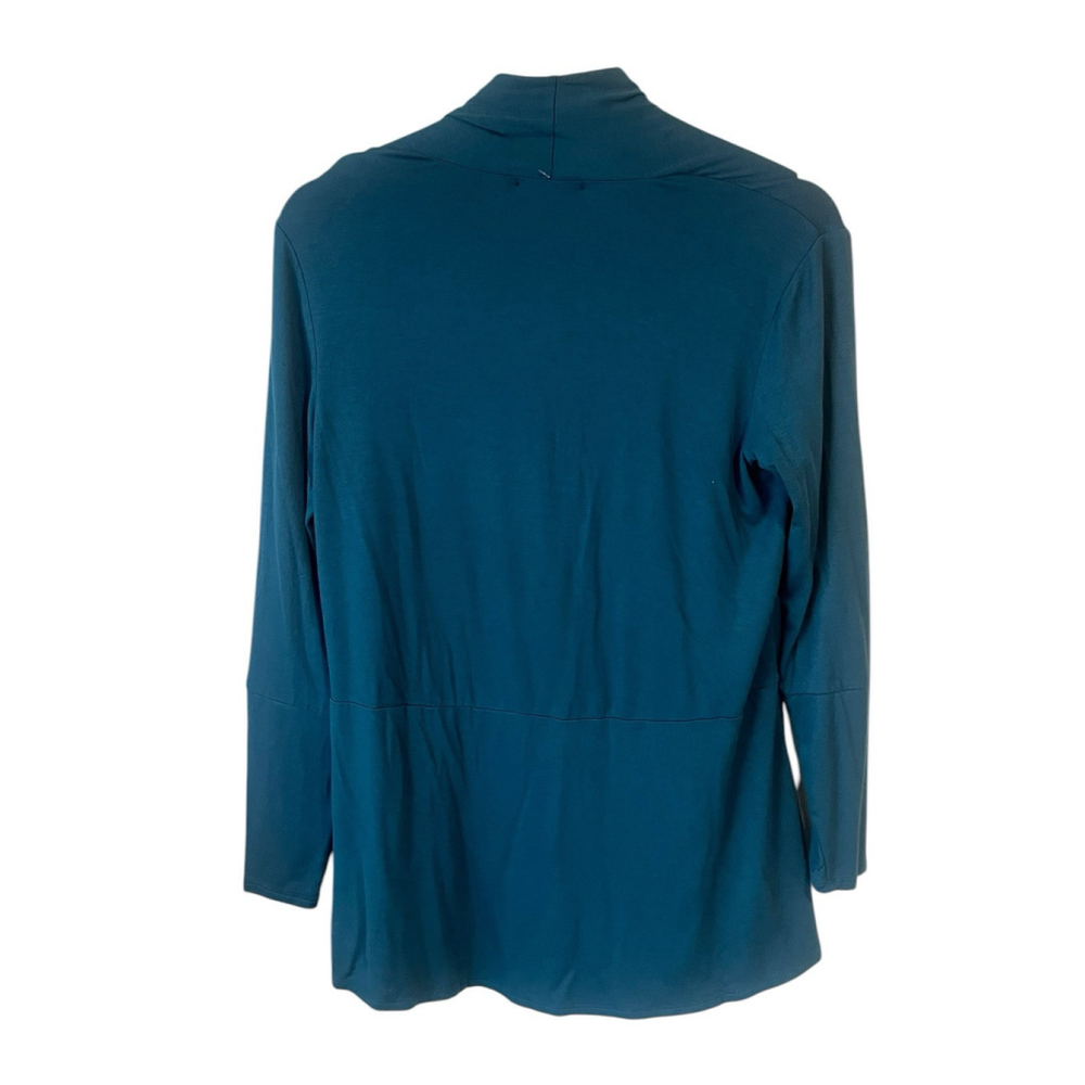 AB Studio Women's Cardigan Teal Extra Small Long Sleeve Duster - Picture 11 of 11